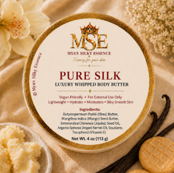 Pure Silk Unscented Whipped Body Butter